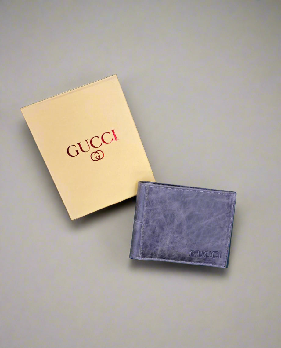 Gucci Premium Leather Bi-Fold Wallet