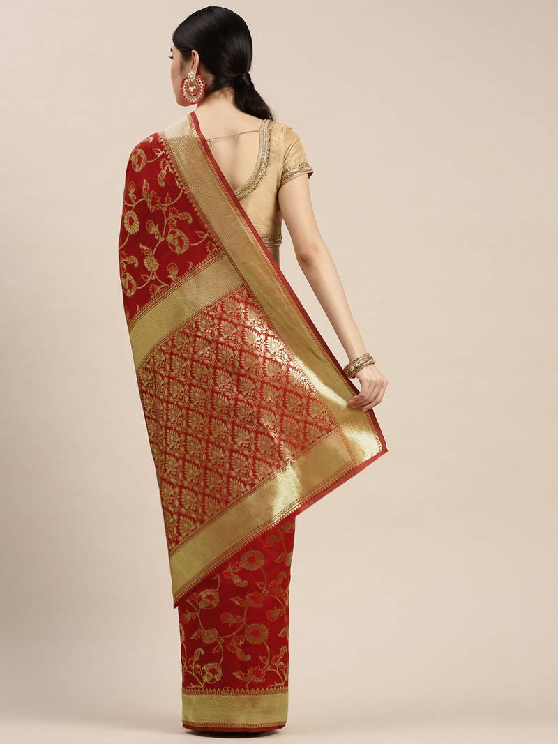 š¹ Regal Rouge Banarasi Elegance š¹