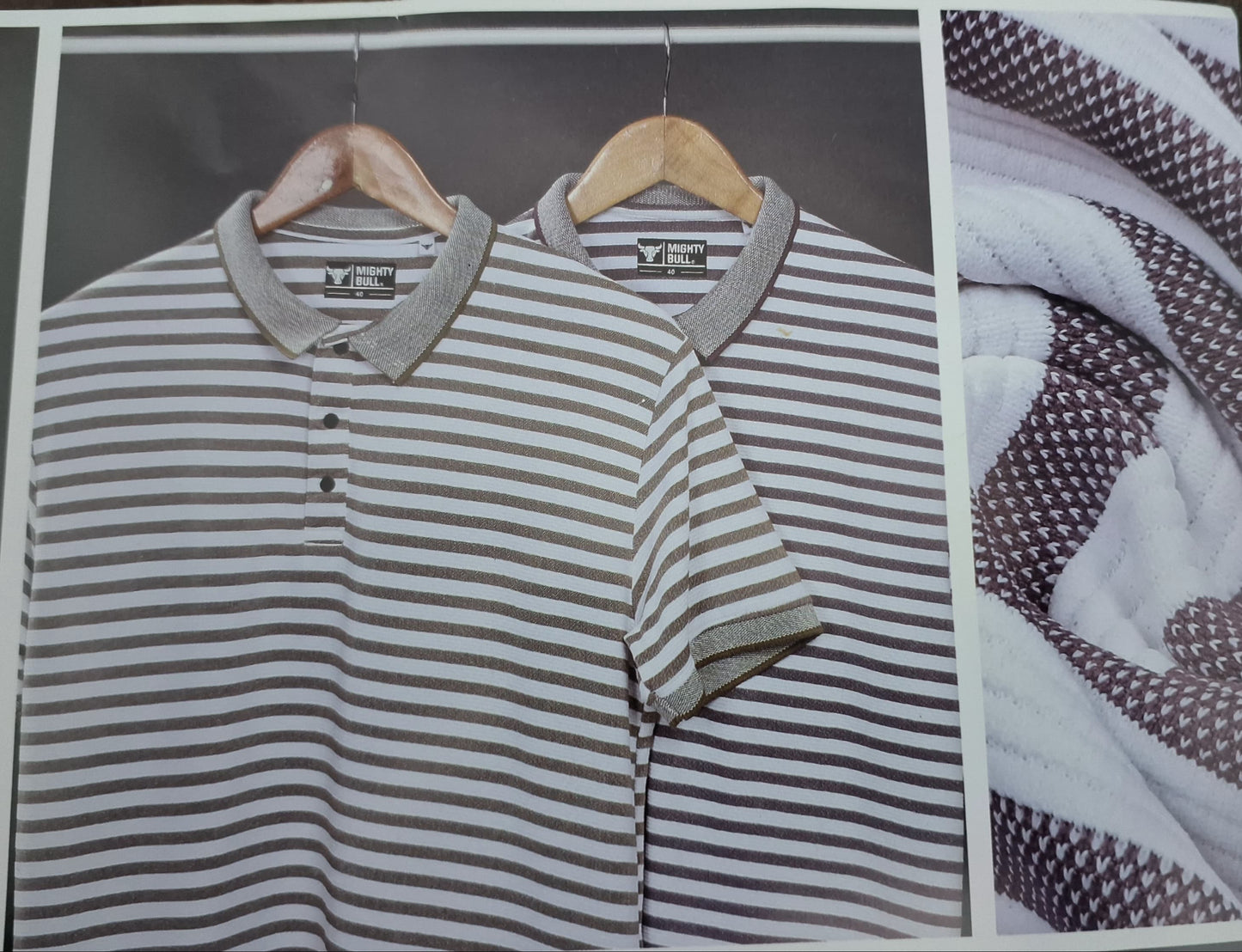 Two tshirt offer Classic Striped Polo T-Shirt for Effortless Style