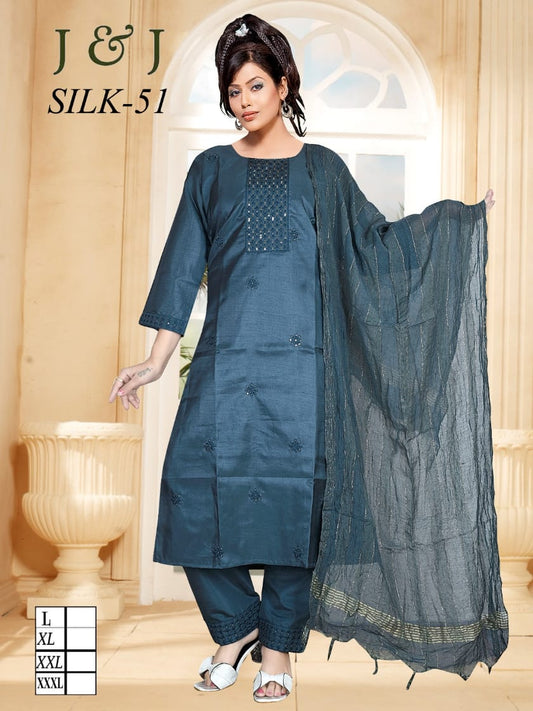 "Exquisite Blue Salwar Kameez: A Masterpiece of Elegance"