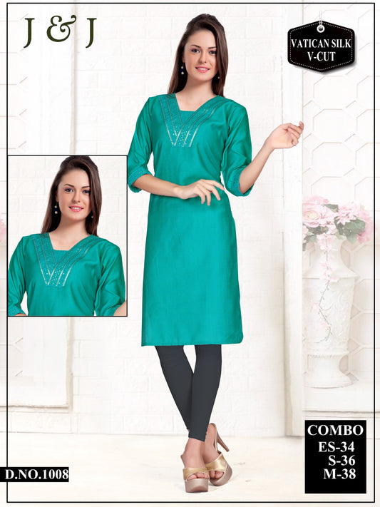 Simple yet Stylish Teal Kurti for Women