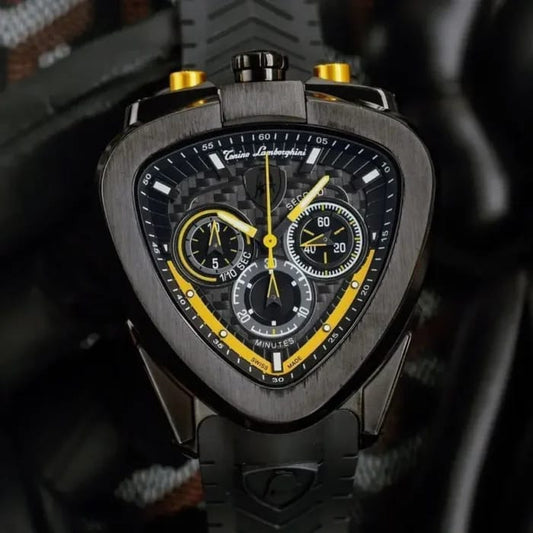 Tonino Lamborghini Watch – Lamborghini Chronograph Quartz Watch Black & Yellow
