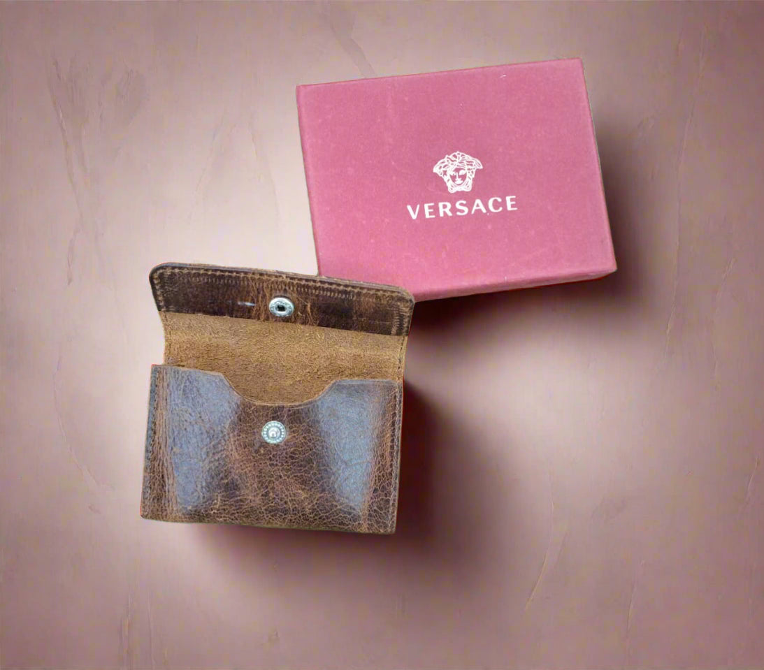 Versace Vintage Leather Coin Pouch