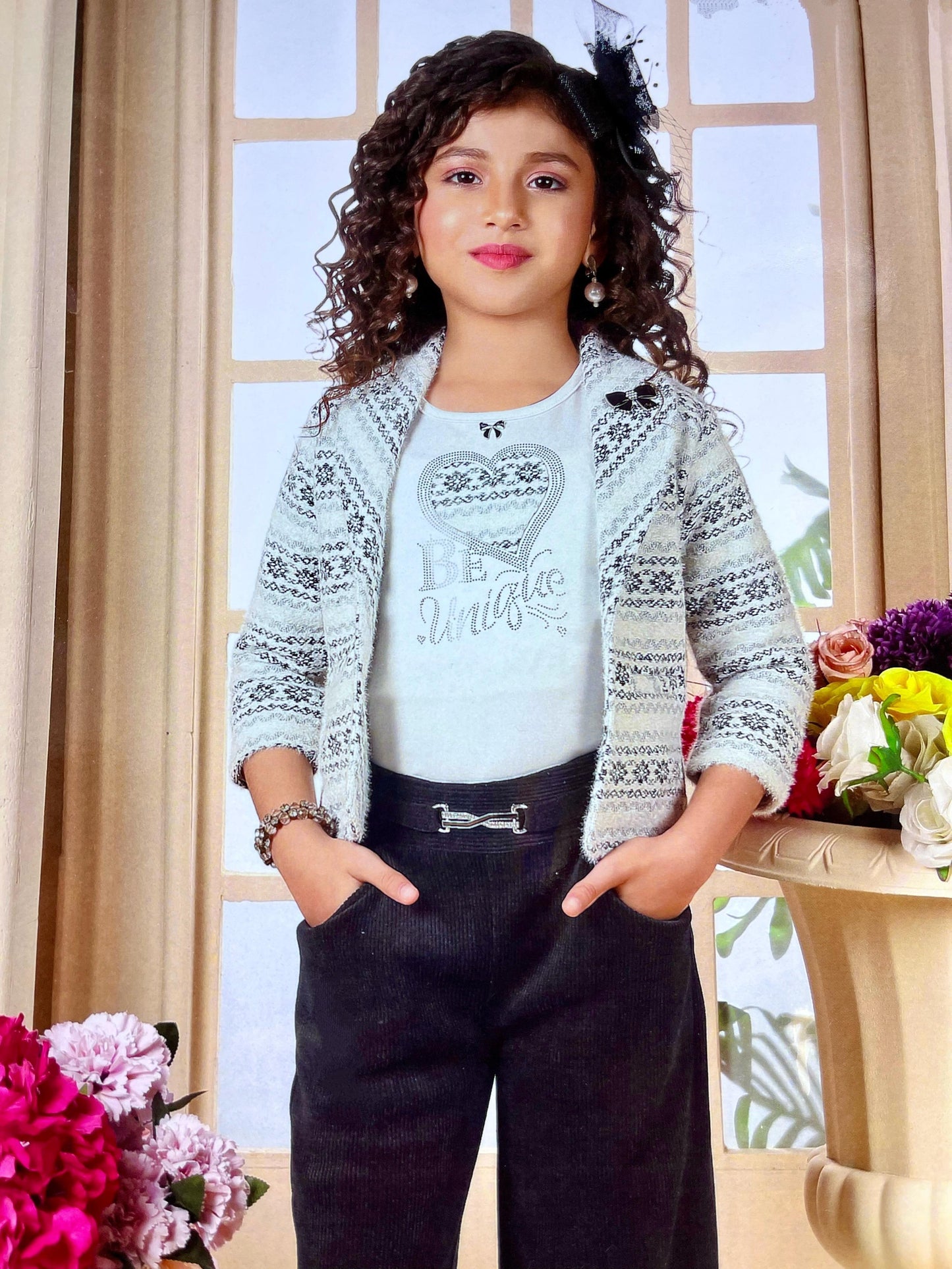 Elegant Winter Chic Ensemble for Girls