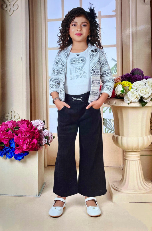 Elegant Winter Chic Ensemble for Girls