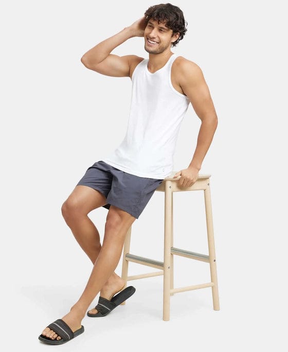 Jockey Super Combed Cotton Round Neck Sleeveless Vest - White