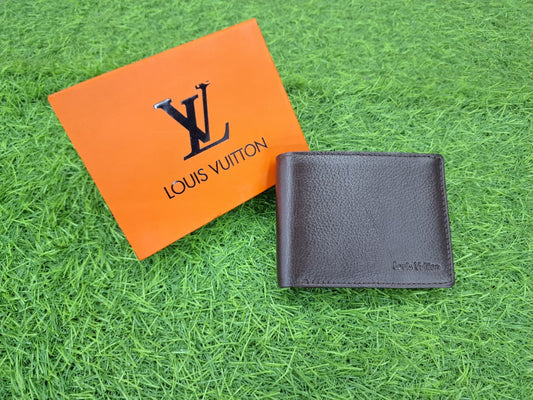 Louis Vuitton Men’s Bifold Leather Wallet – Classic Brown