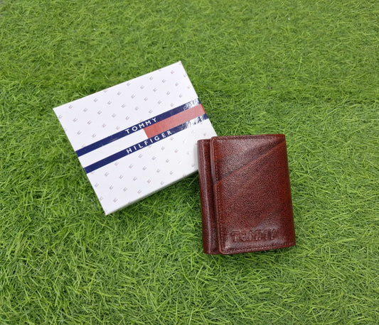TOMMY HILFIGER Classic Brown Trifold Wallet